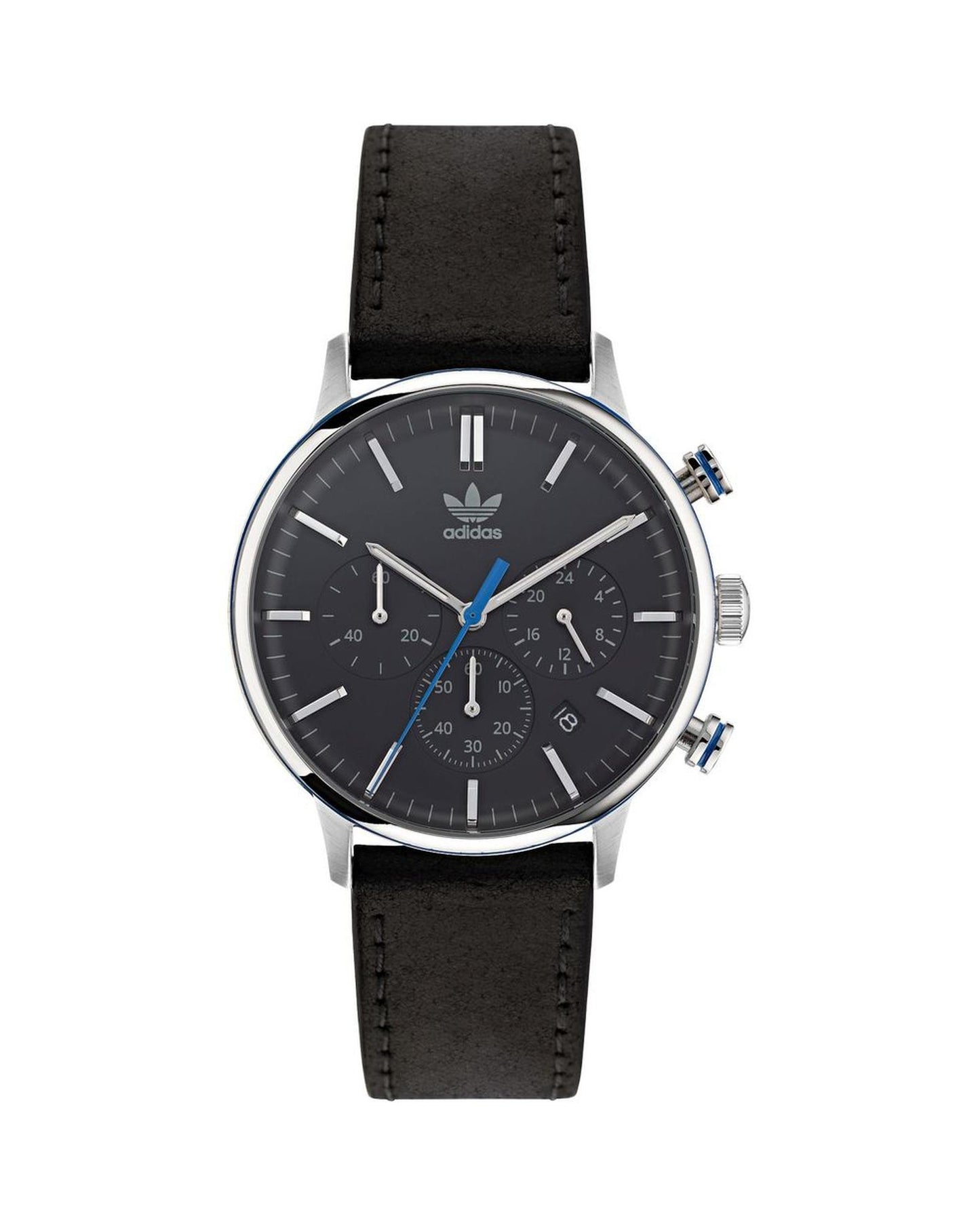 Adidas Men's Black Leather Watch - One Size