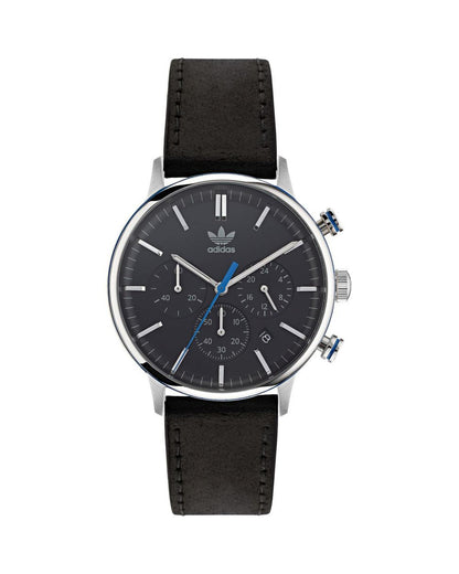 Adidas Men's Black Leather Watch - One Size