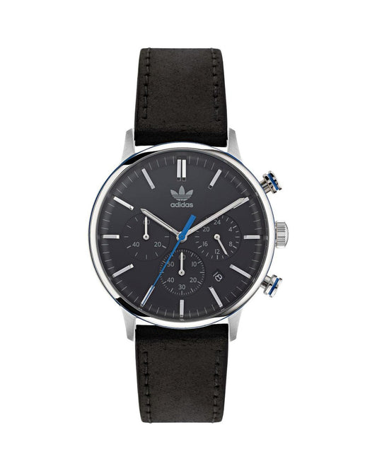Adidas Men's Black Leather Watch - One Size