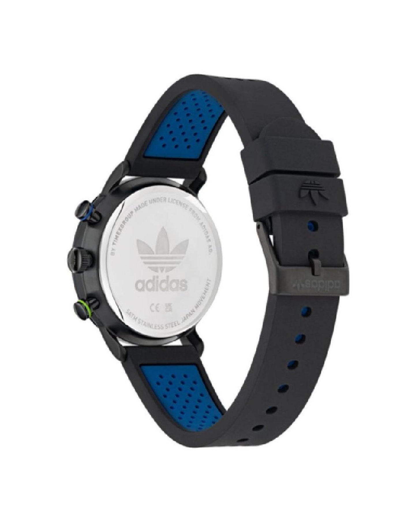 Adidas Unisex's Black Silicone Watch - One Size