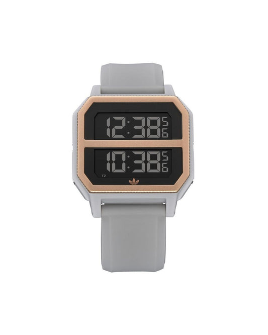 Adidas Men's Gray Silicone Watch - One Size