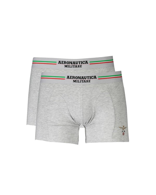Aeronautica Militare Men's Gray Cotton Underwear - M