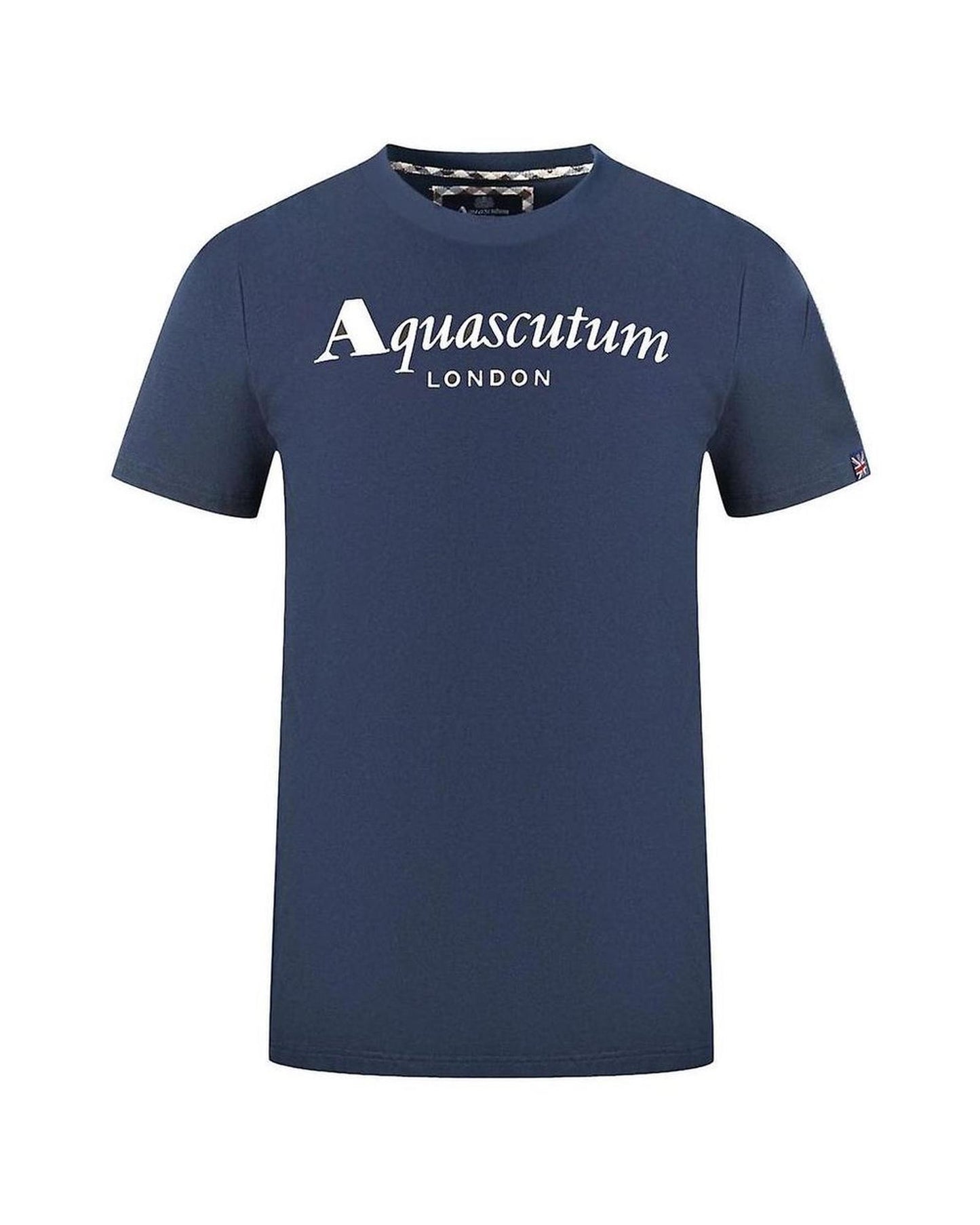 Aquascutum Men's Blue Cotton T-Shirt - M