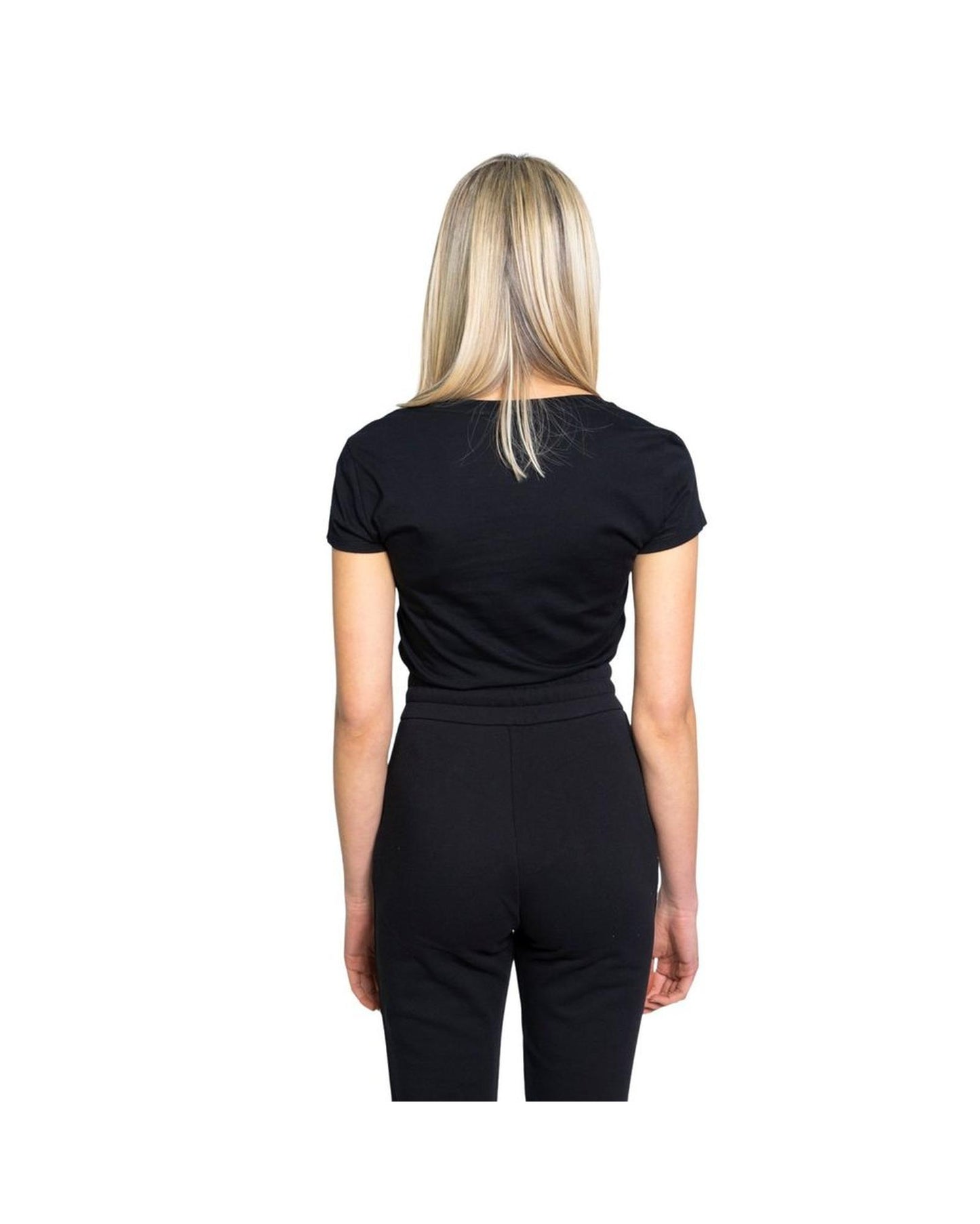 Armani Exchange Women's Black Cotton Tops & T-Shirt - 38 IT