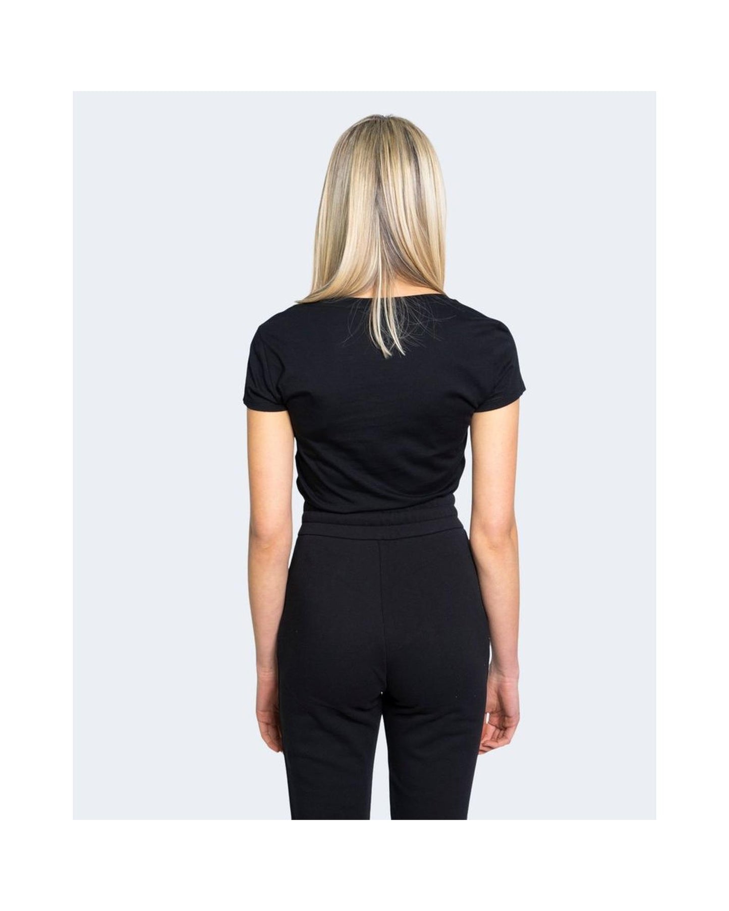 Armani Exchange Women's Black Cotton Tops & T-Shirt - 38 IT