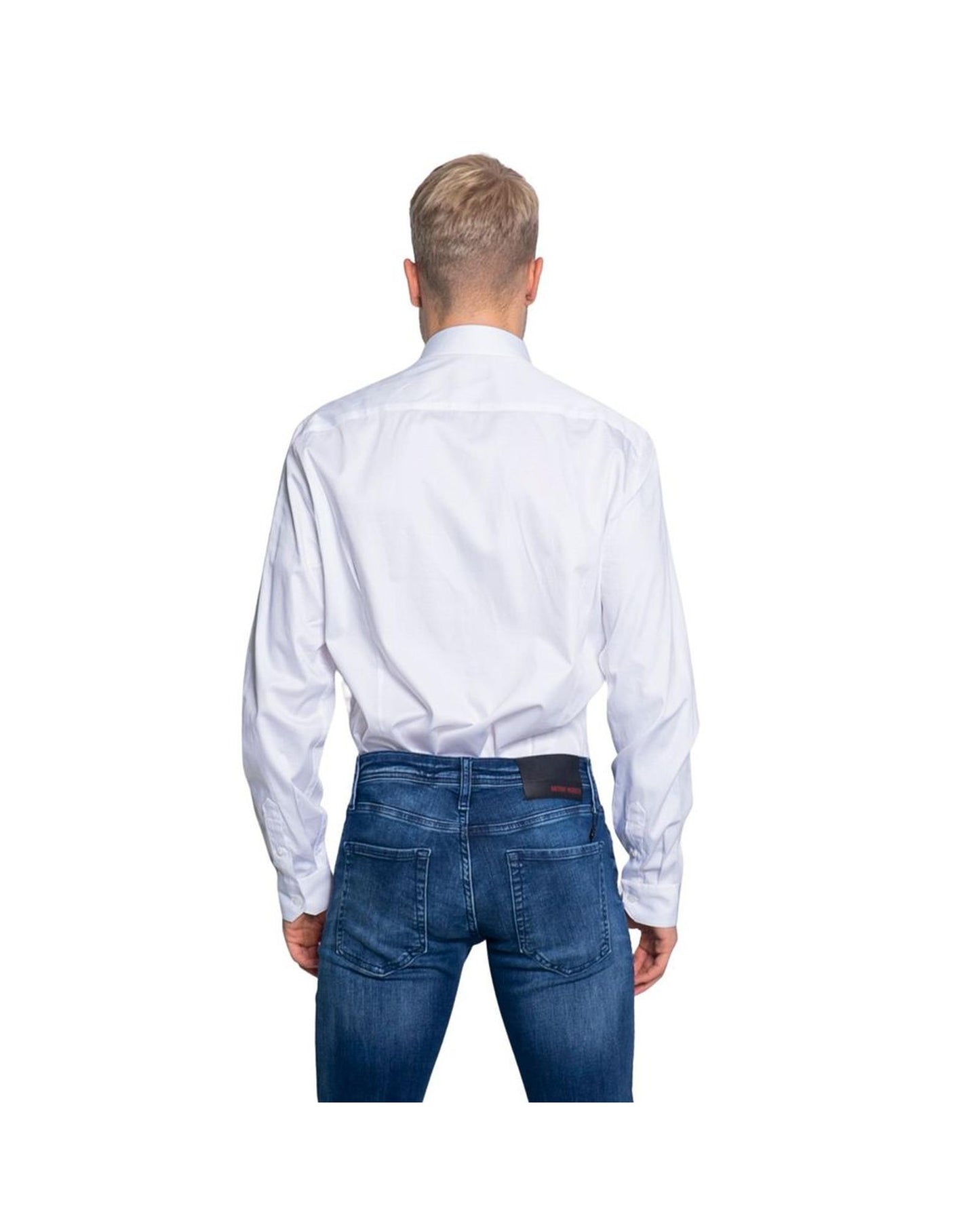 Armani Exchange Men's White Cotton Shirt - 46 IT