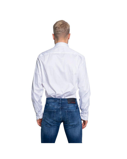 Armani Exchange Men's White Cotton Shirt - 46 IT