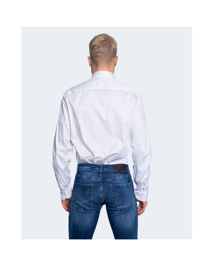 Armani Exchange Men's White Cotton Shirt - 46 IT