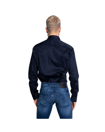 Armani Exchange Men's Blue Cotton Shirt - 44 IT