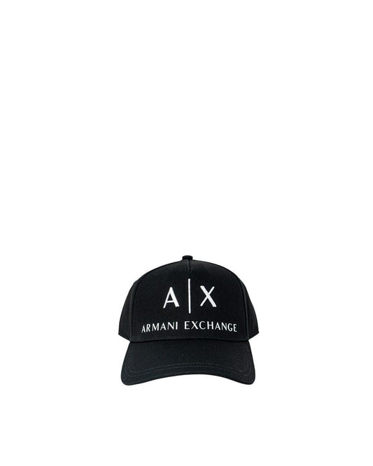 Armani Exchange Men's Black Cotton Hats & Cap - One Size