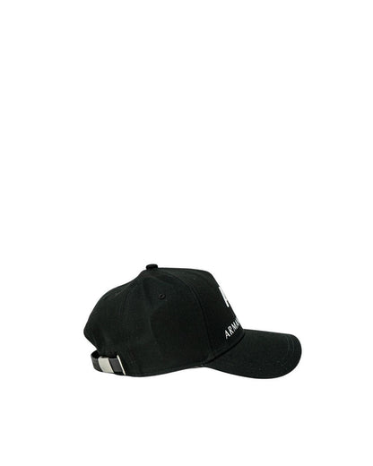Armani Exchange Men's Black Cotton Hats & Cap - One Size