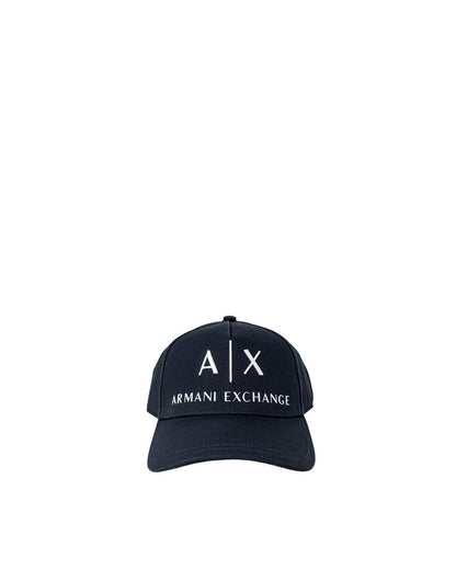 Armani Exchange Men's Blue Cotton Hats & Cap - One Size