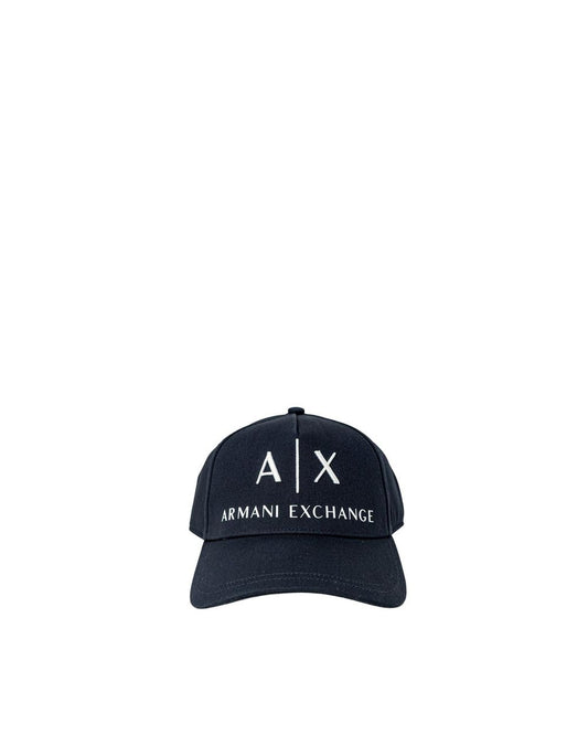 Armani Exchange Men's Blue Cotton Hats & Cap - One Size