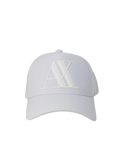 Armani Exchange Men's White Cotton Hats & Cap - One Size