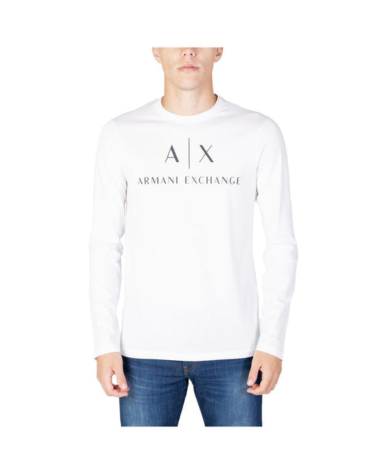 Armani Exchange Men's White Cotton Shirt - 44 IT