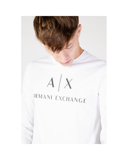 Armani Exchange Men's White Cotton Shirt - 44 IT