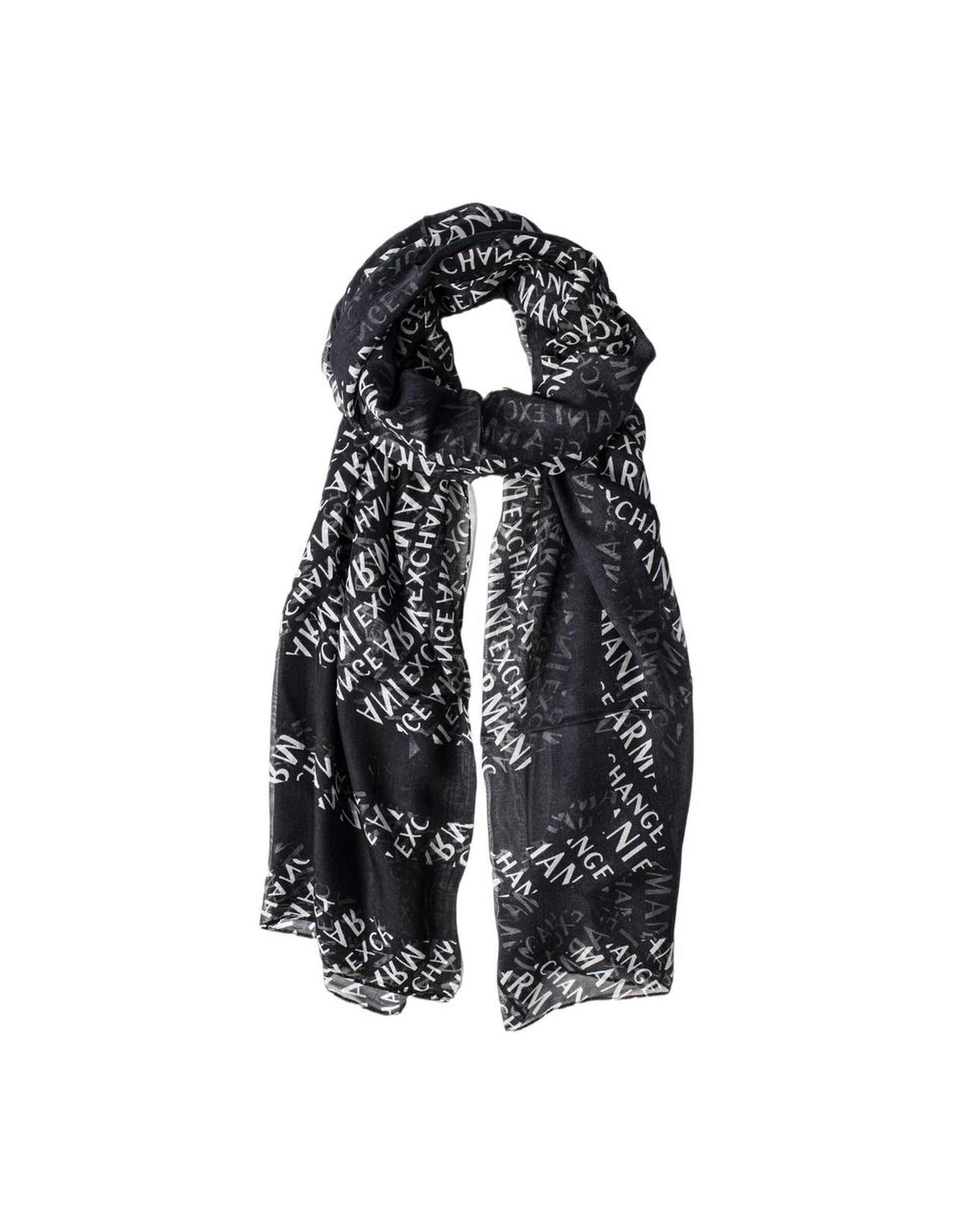 Armani Exchange Women's Black Modal Scarf - One Size