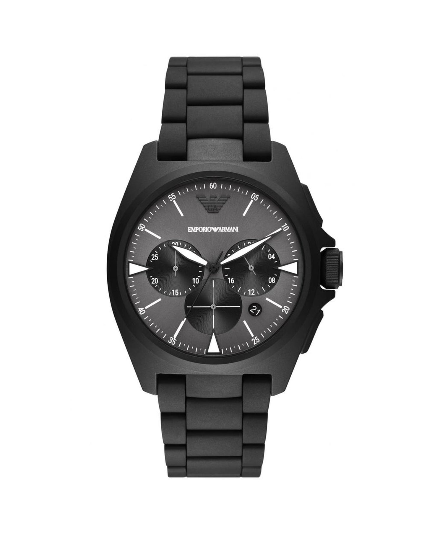 Armani Men's Black Stainless Steel Watch - One Size