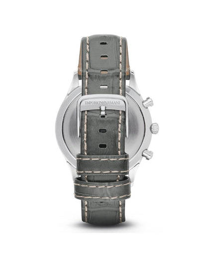 Armani Men's Green Leather Watch - One Size