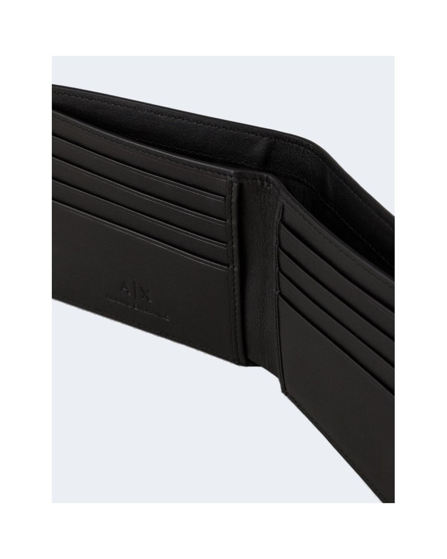 Armani Exchange Men's Black Leather Wallet - One Size