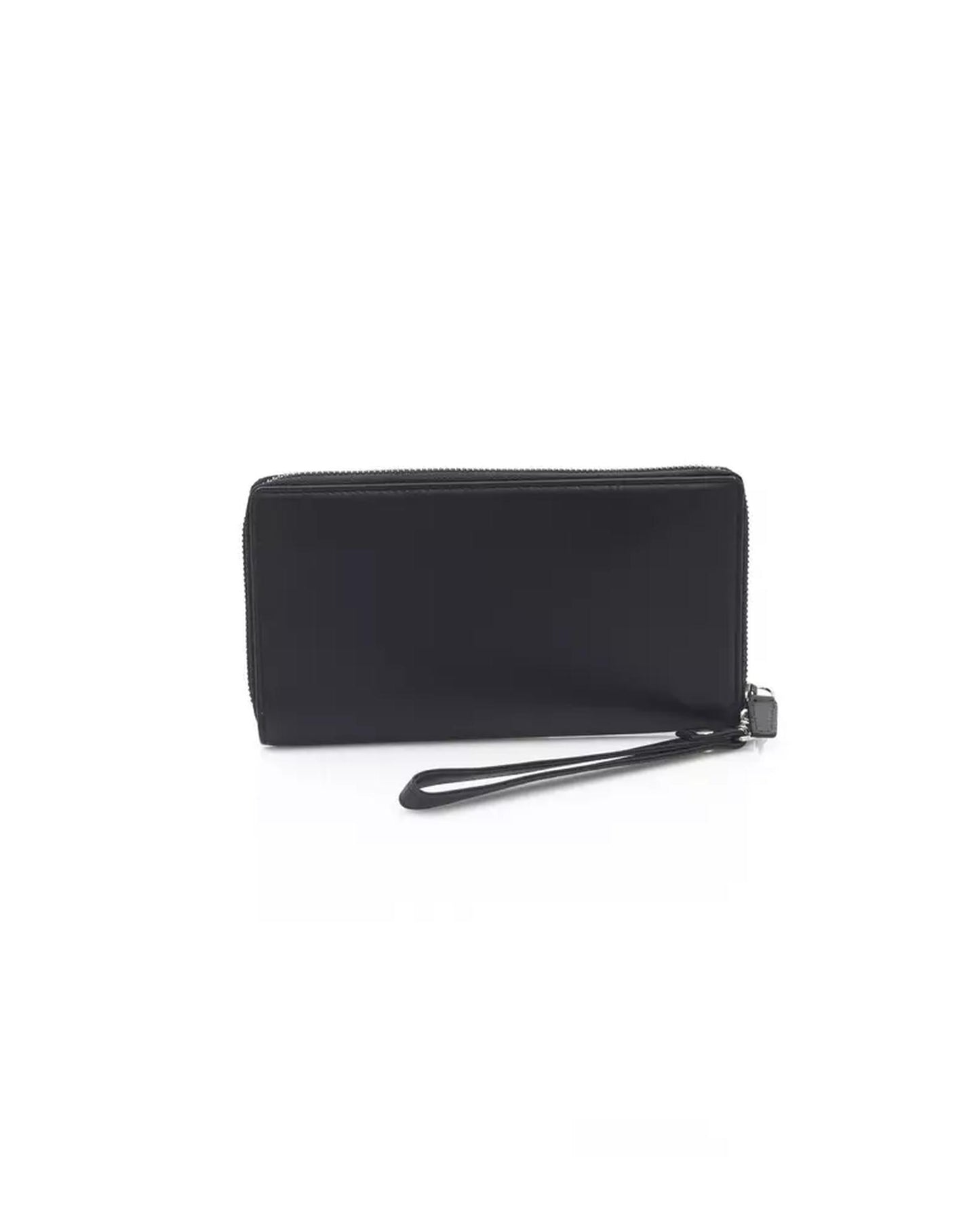 Automobili Lamborghini Men's Sleek Calfskin Leather Zip Wallet - One Size