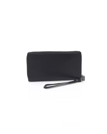 Automobili Lamborghini Men's Sleek Calfskin Leather Zip Wallet - One Size