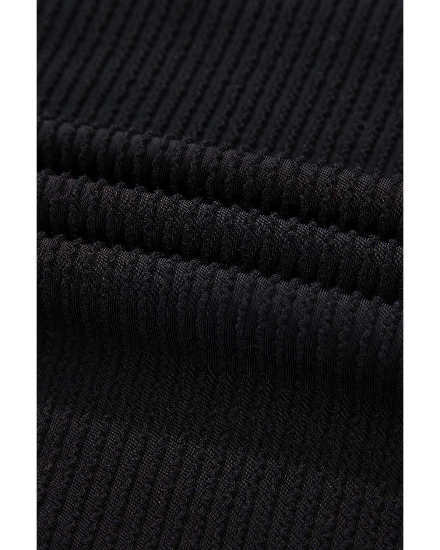 Black Corded MERRY Graphic Long Sleeve Top and Shorts Set - L