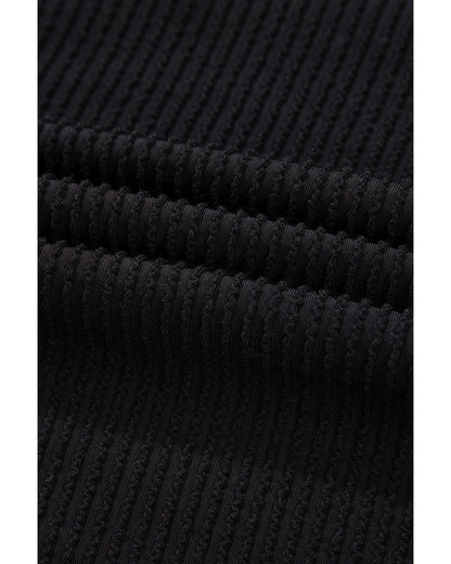 Black Corded MERRY Graphic Long Sleeve Top and Shorts Set - L