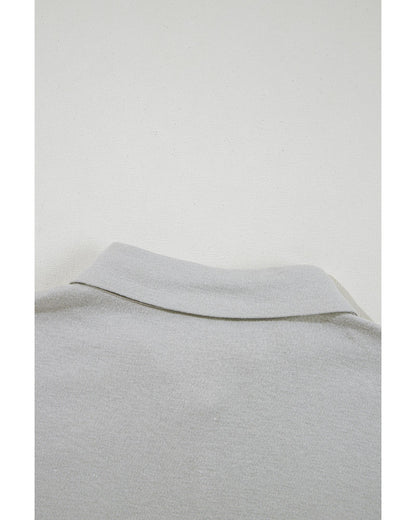 Gray 3 Pcs Crop Tank Top Shorts with Cardigan Lounge Set - M