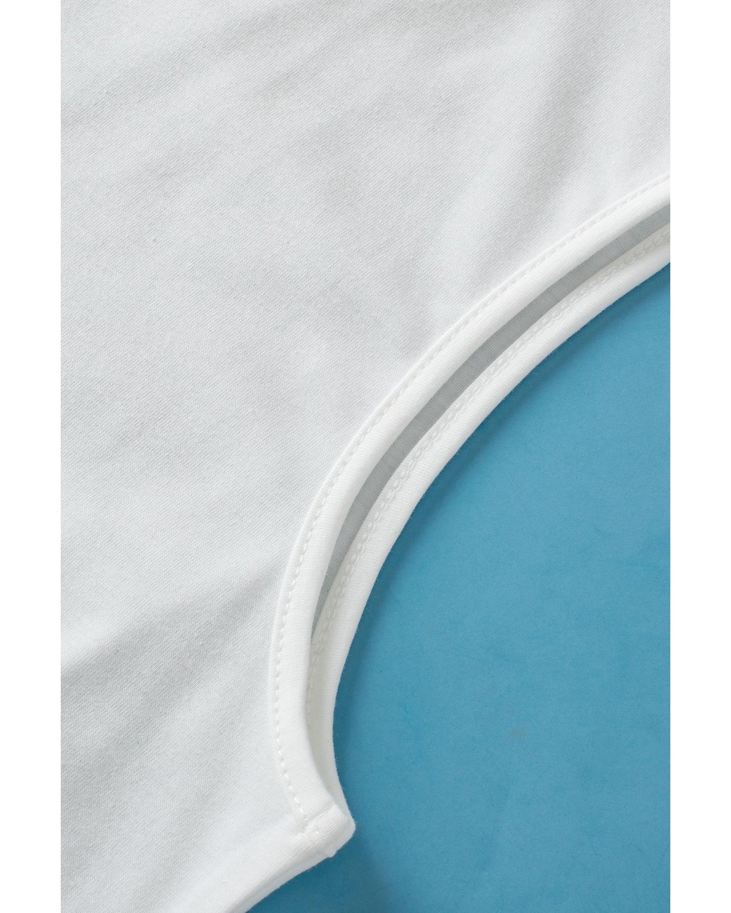 White Crew Neck Pleated Tank Top - L