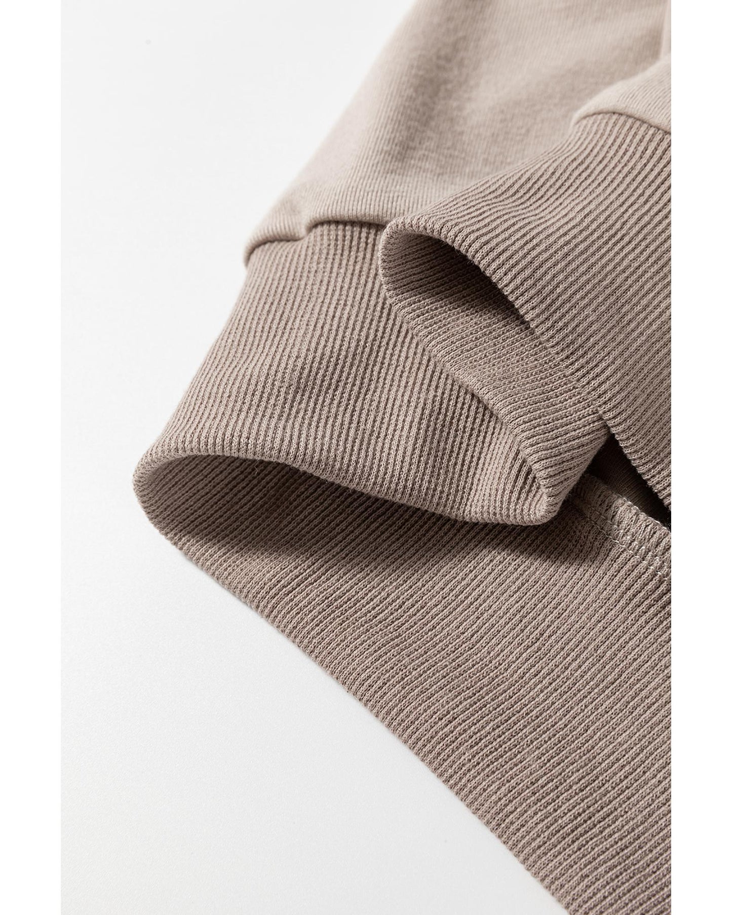 Goat Half Lantern Sleeve Solid Colour Pullover Top - S