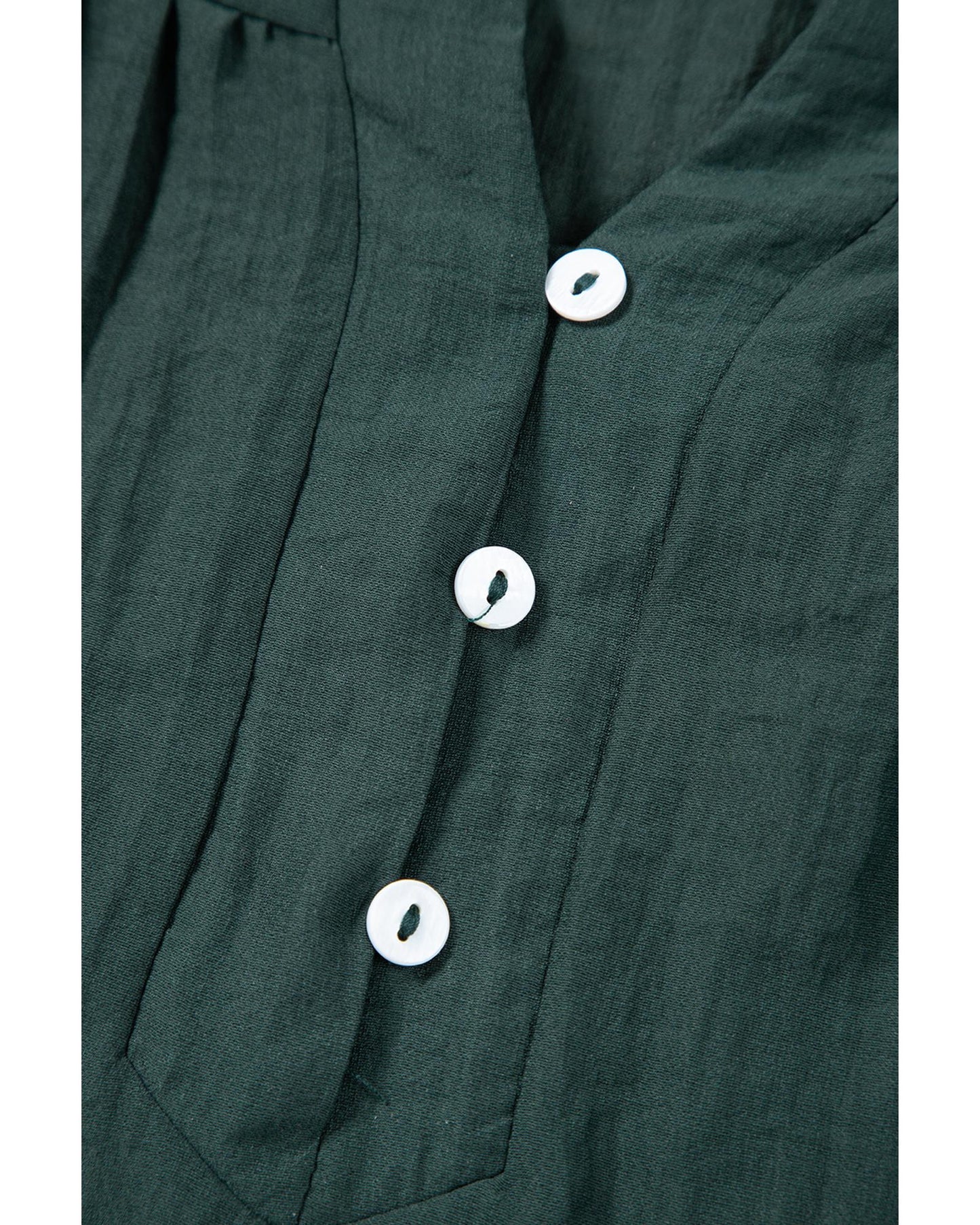 Skobeloff Frilled V Neck Ruffled Cap Sleeve Blouse - M