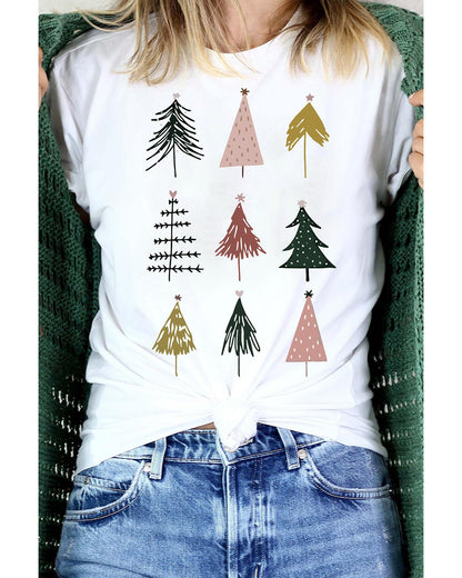 Azura Exchange Christmas Tree Graphic Tee - S