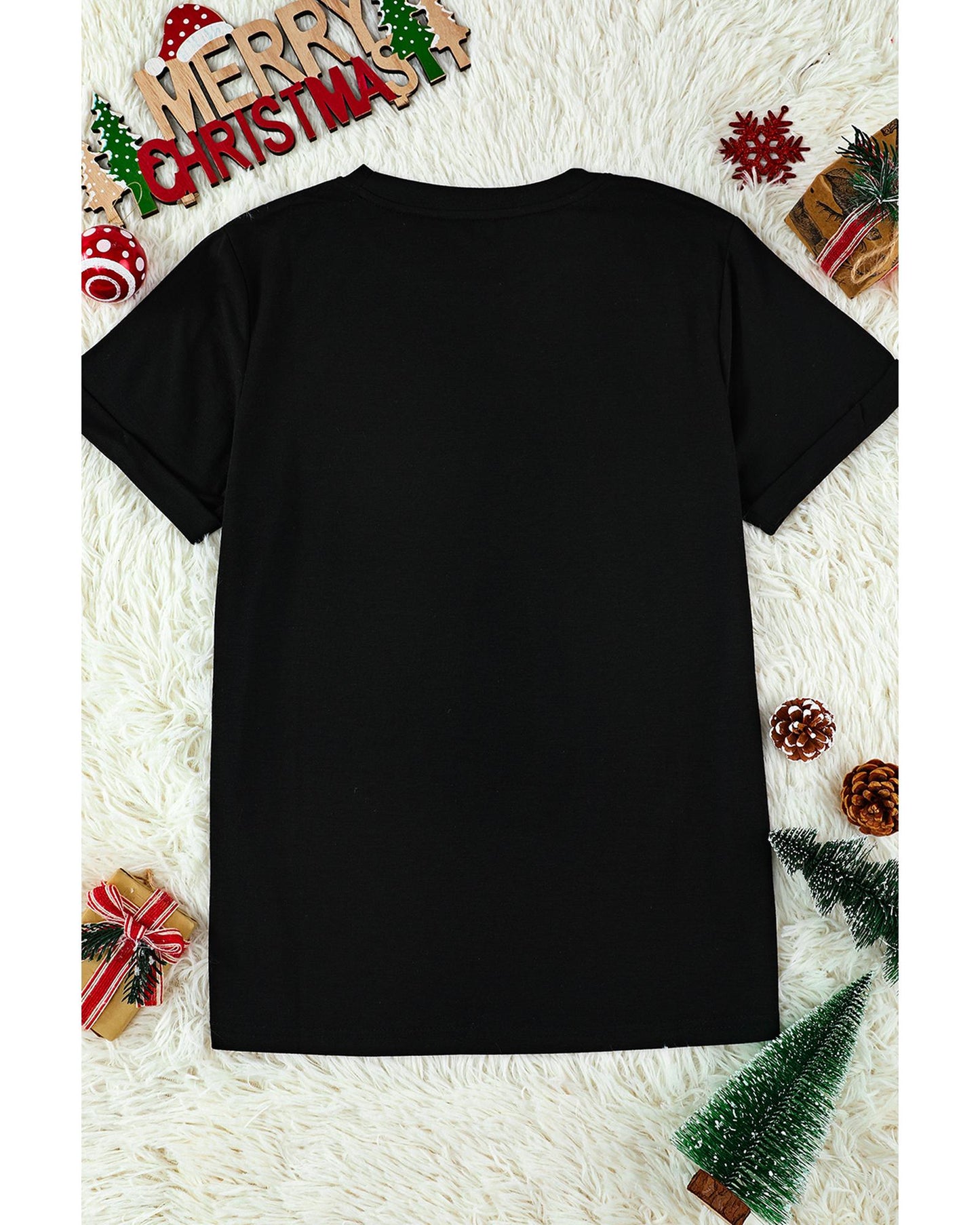 Azura Exchange Christmas Tree Pattern Graphic Tee - L