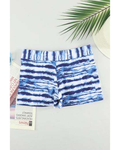 Azura Exchange Tie-dye Swim Shorts with Drawstring - L