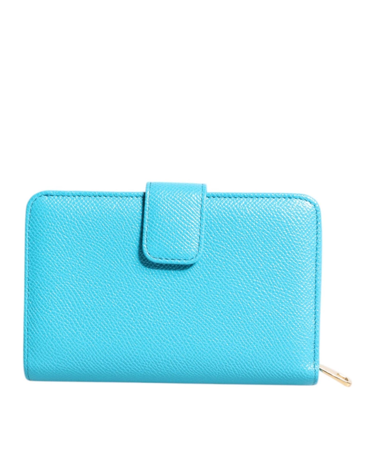 Dolce & Gabbana Women's Light Blue Leather Bifold Continental Clutch Wallet - One Size