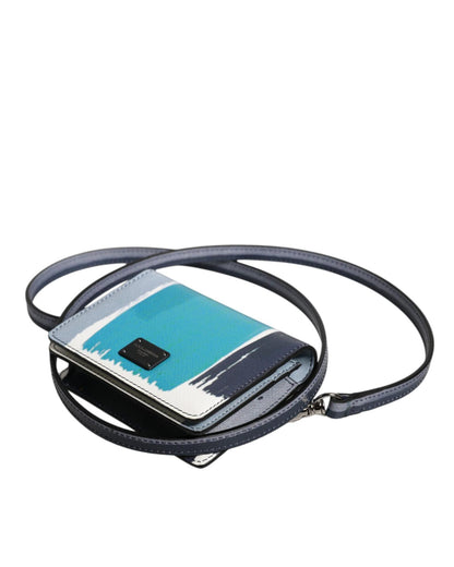 Dolce & Gabbana Men's Multicolor Leather DG Logo Bifold Card Holder Wallet - One Size