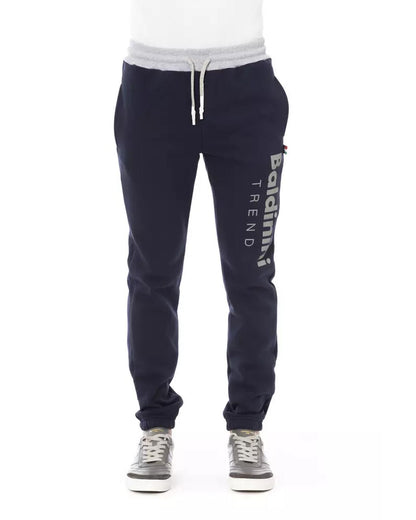 Lace Closure Fleece Sport Pants with Logo and Pockets M Men