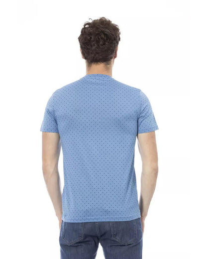 Baldinini Trend Men's Light Blue Cotton T-Shirt - M