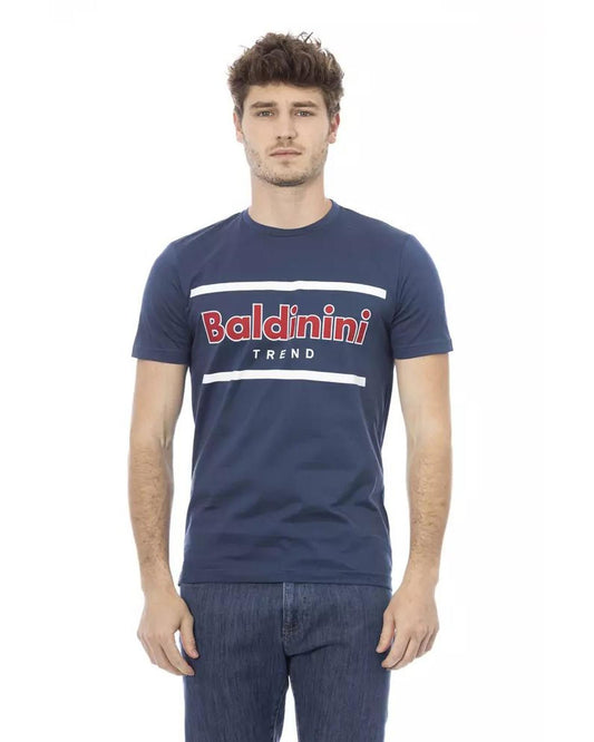 Baldinini Trend Men's Blue Cotton T-Shirt - M