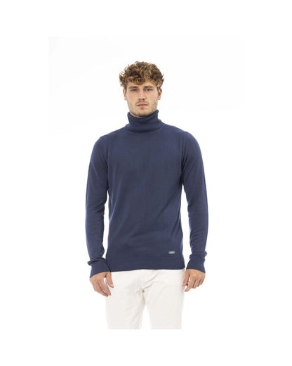 Baldinini Trend Men's Blue Modal Sweater - 52 IT