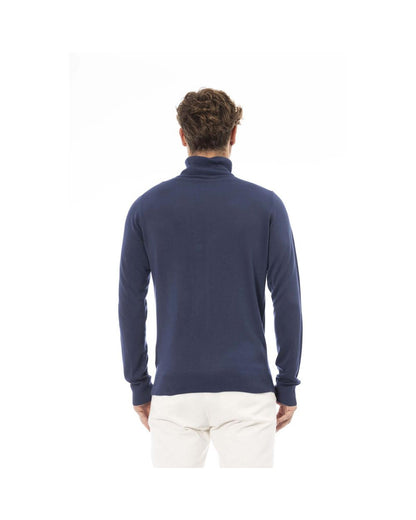 Baldinini Trend Men's Blue Modal Sweater - 52 IT