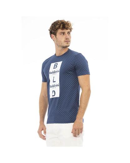 Baldinini Trend Men's Blue Cotton T-Shirt - L