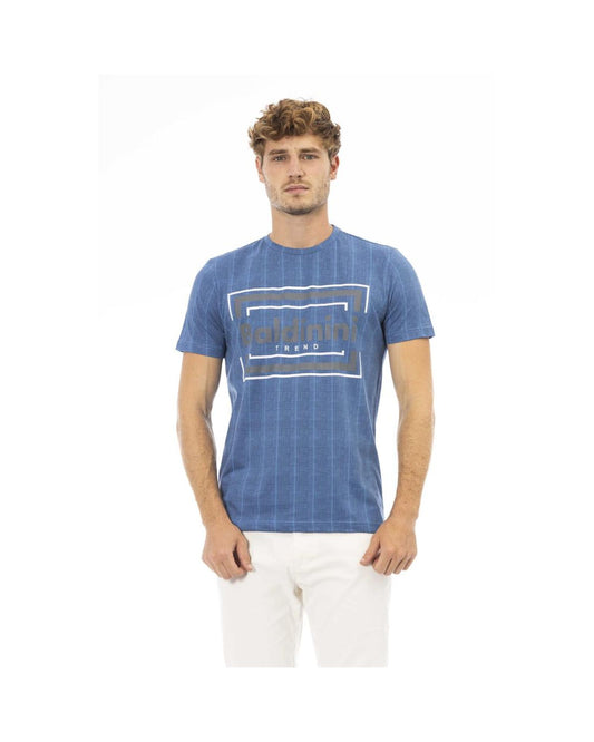 Baldinini Trend Men's Blue Cotton T-Shirt - S