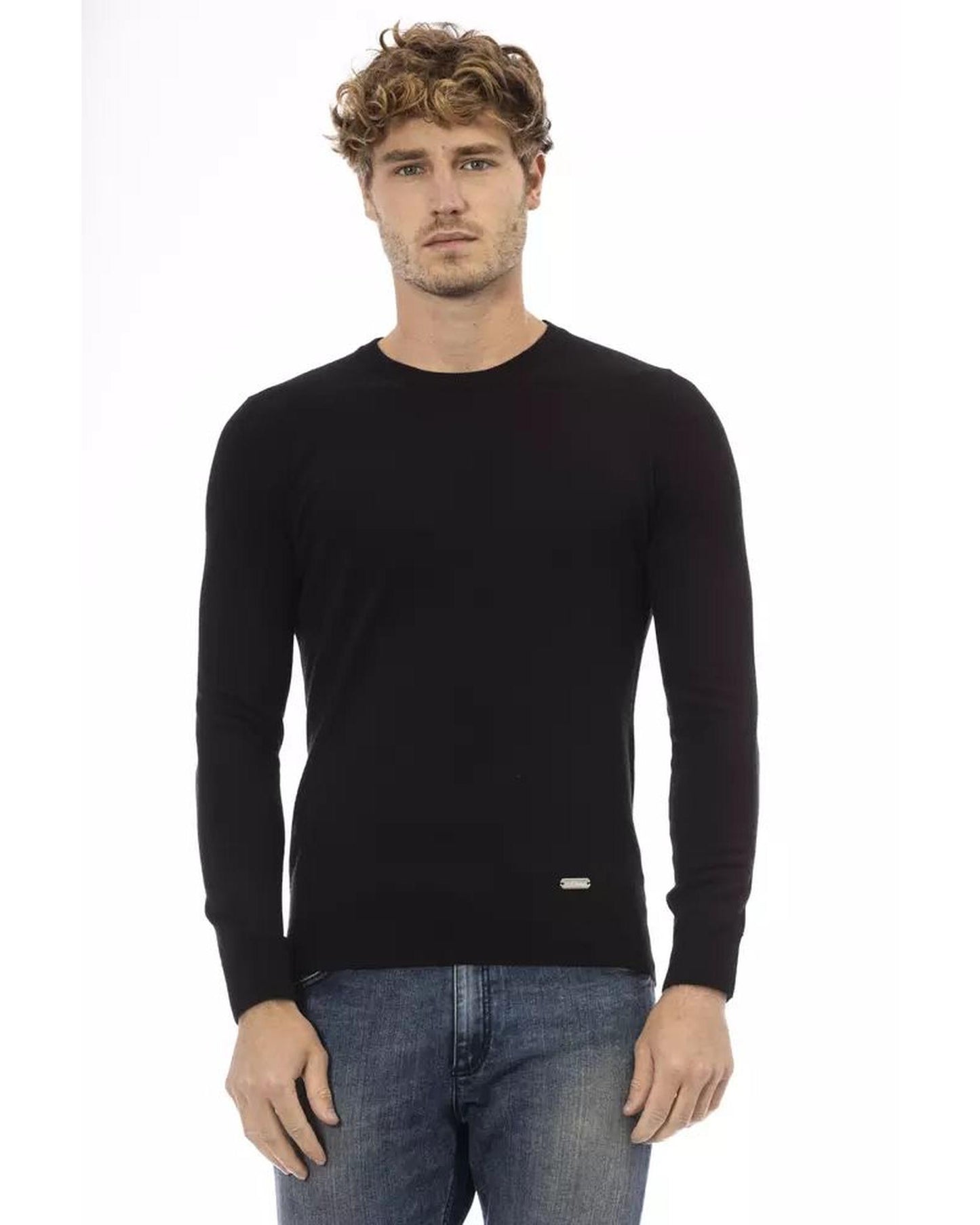 Baldinini Trend Men's Black Wool Sweater - 50 IT