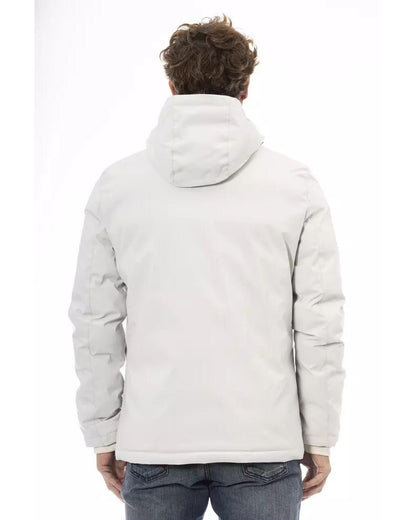 Baldinini Trend Men's White Polyester Jacket - 2XL