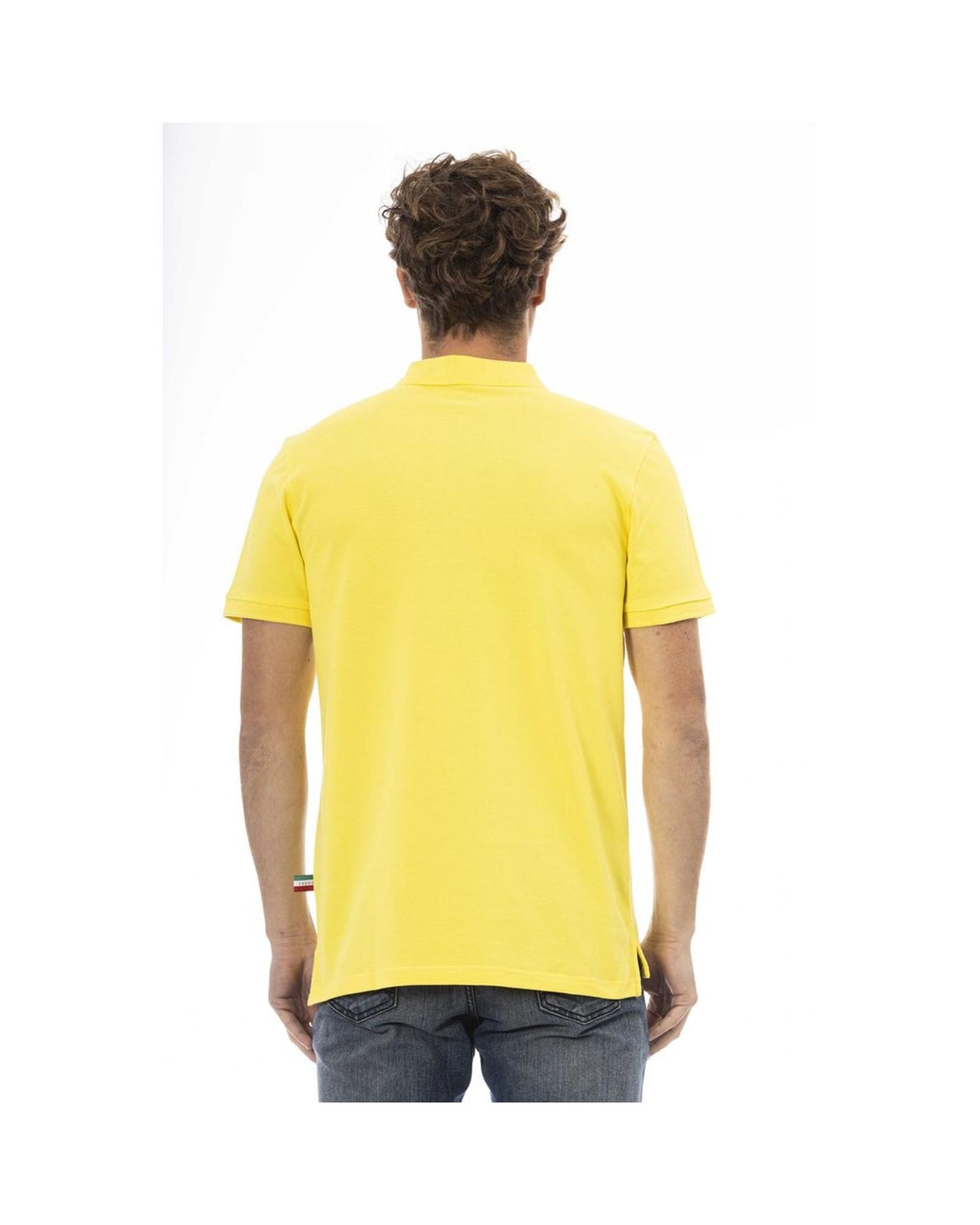 Baldinini Trend Men's Yellow Cotton Polo Shirt - M