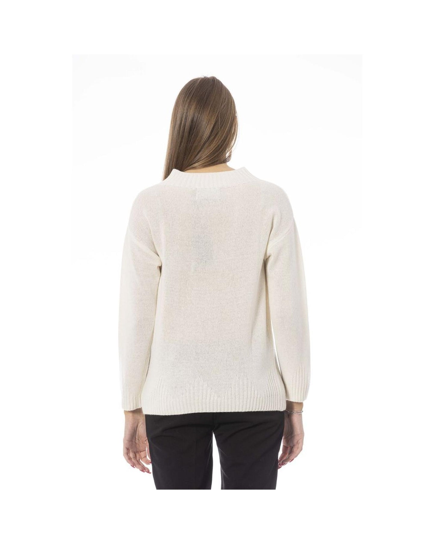 Baldinini Trend Women's Beige Wool Sweater - M