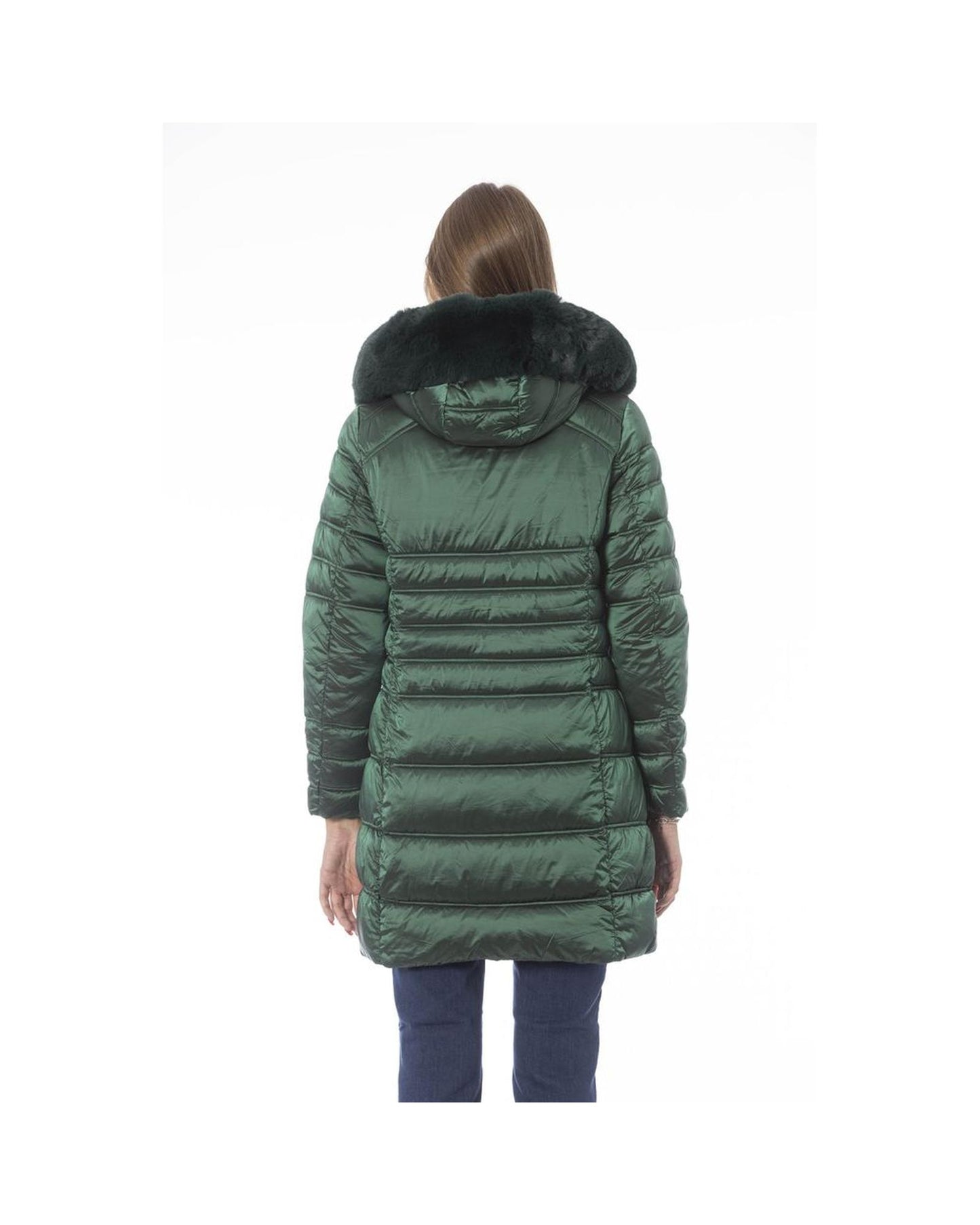 Baldinini Trend Women's Green Polyester Jackets & Coat - S