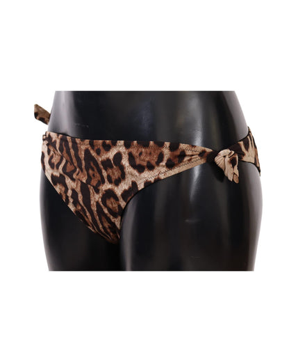 Leopard Print Bikini Bottom - Dolce & Gabbana 3 IT Women